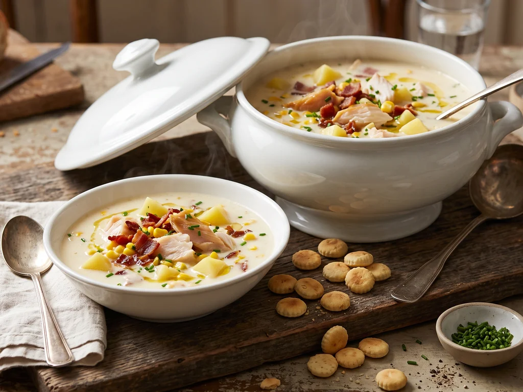 New England Smoked Haddock and Bacon Chowder