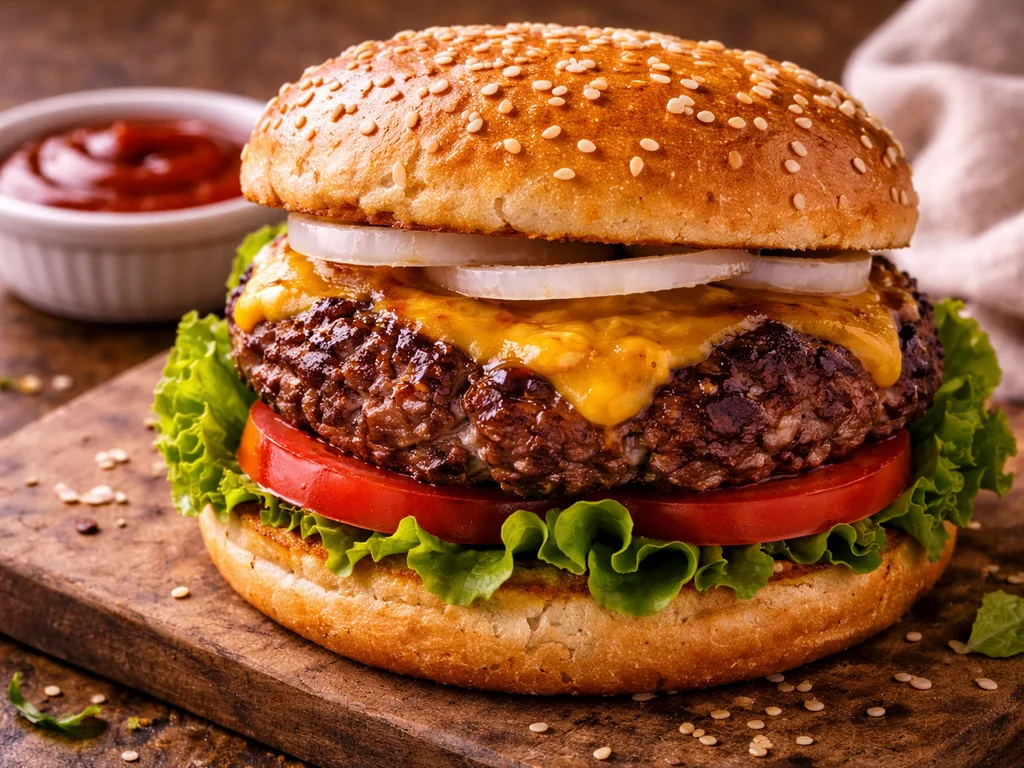 Seasoned Air Fryer Hamburgers