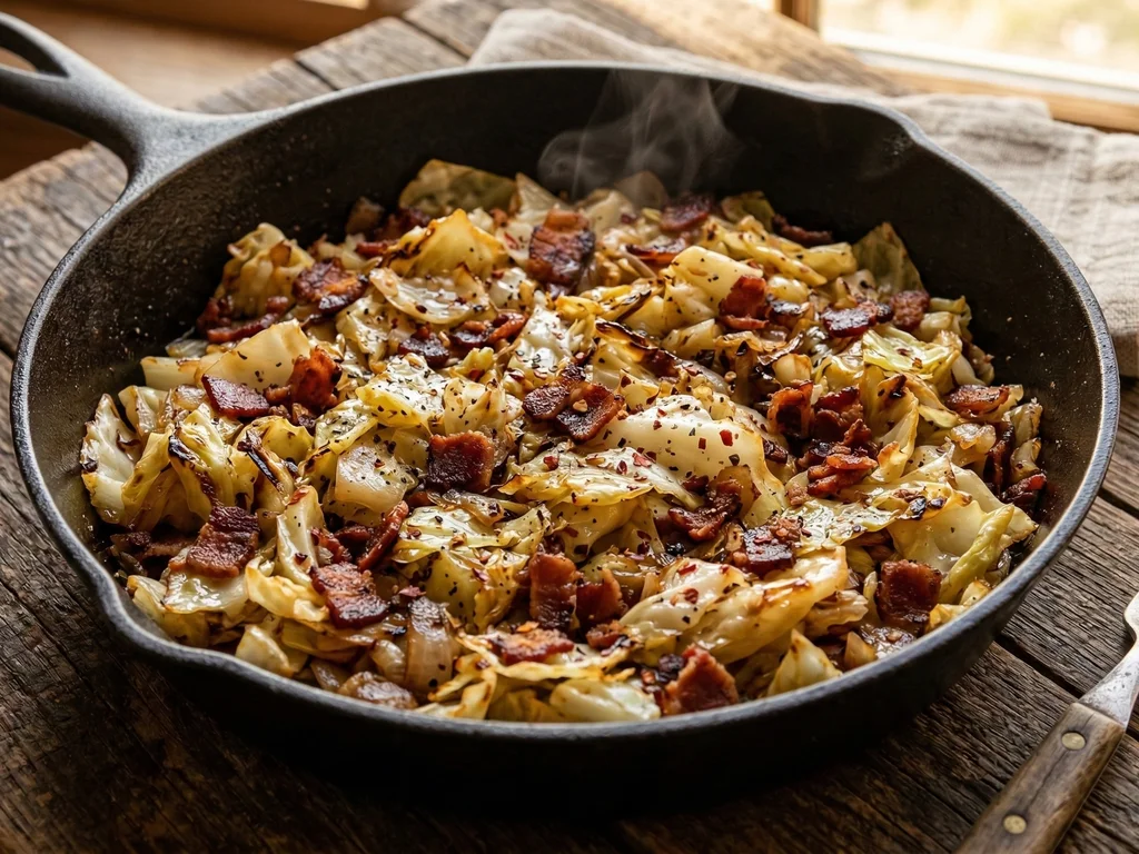 Fried Cabbage with Bacon