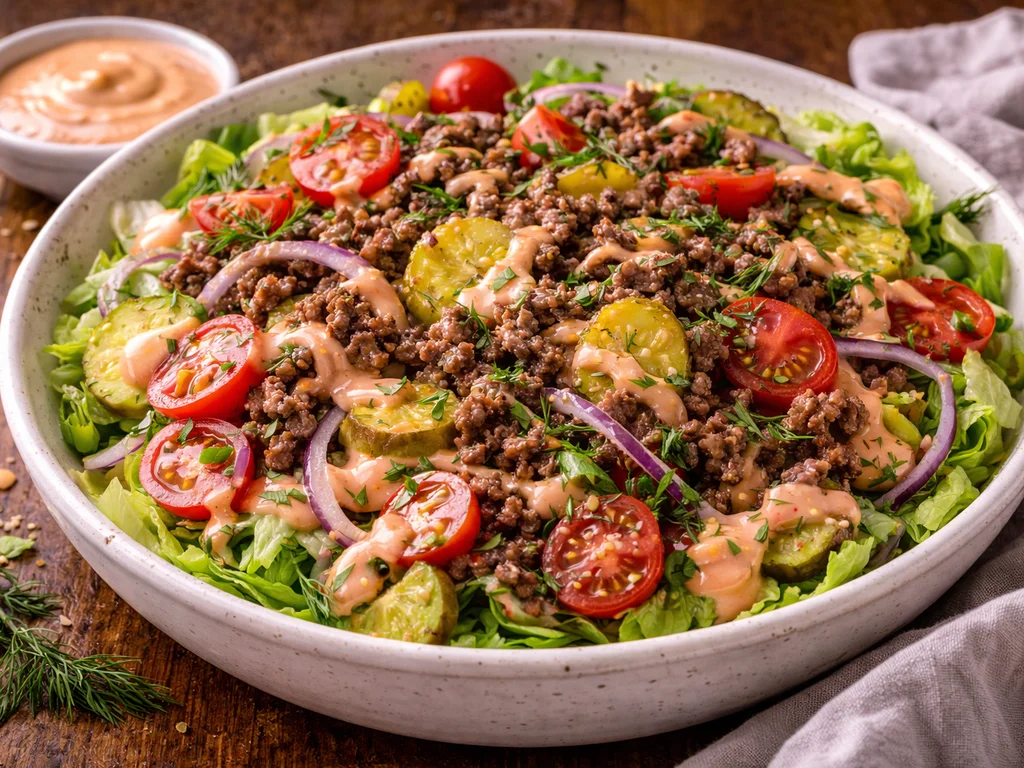 Easy Burger Bowl