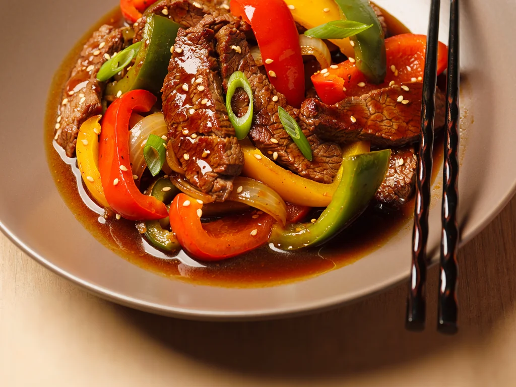 Ginger-Soy Pepper Steak