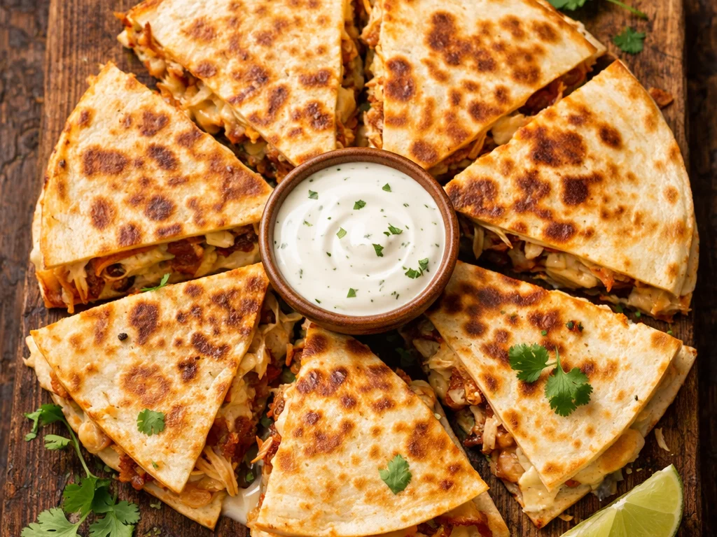 Crispy Chicken Bacon Ranch Quesadilla