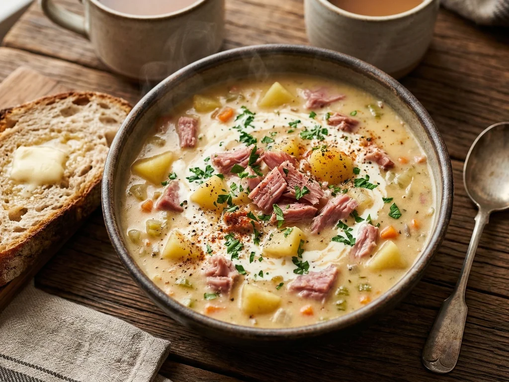 Instant Pot Ham Bone and Potato Soup