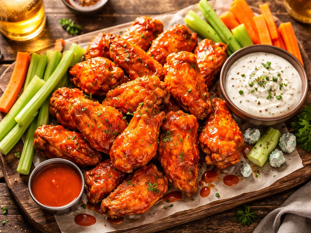 Glazed Baked Chicken Wings