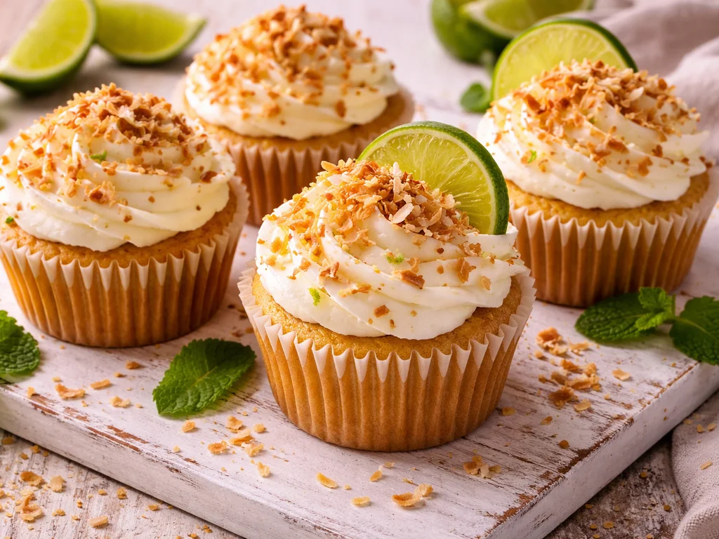 Tropical Coconut Lime Cupcakes