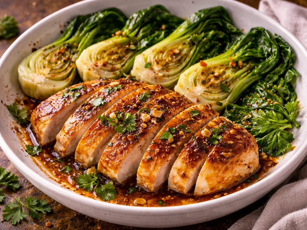 Easy Chicken & Baby Bok Choy Recipe