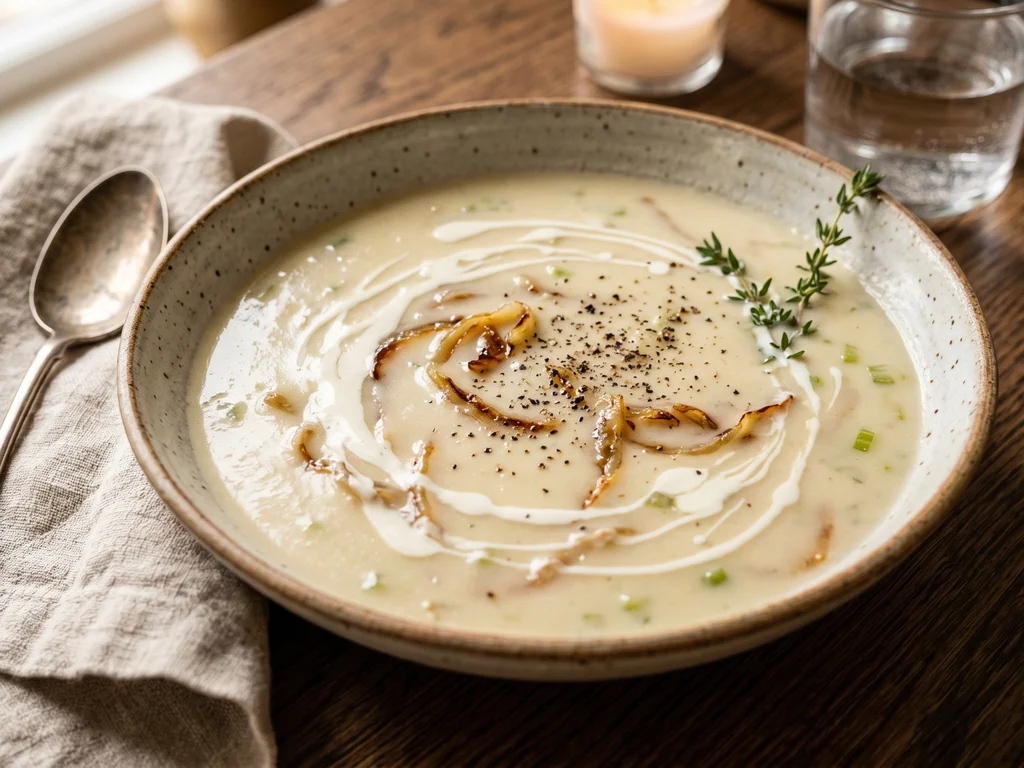 Silky Cream of Onion Soup