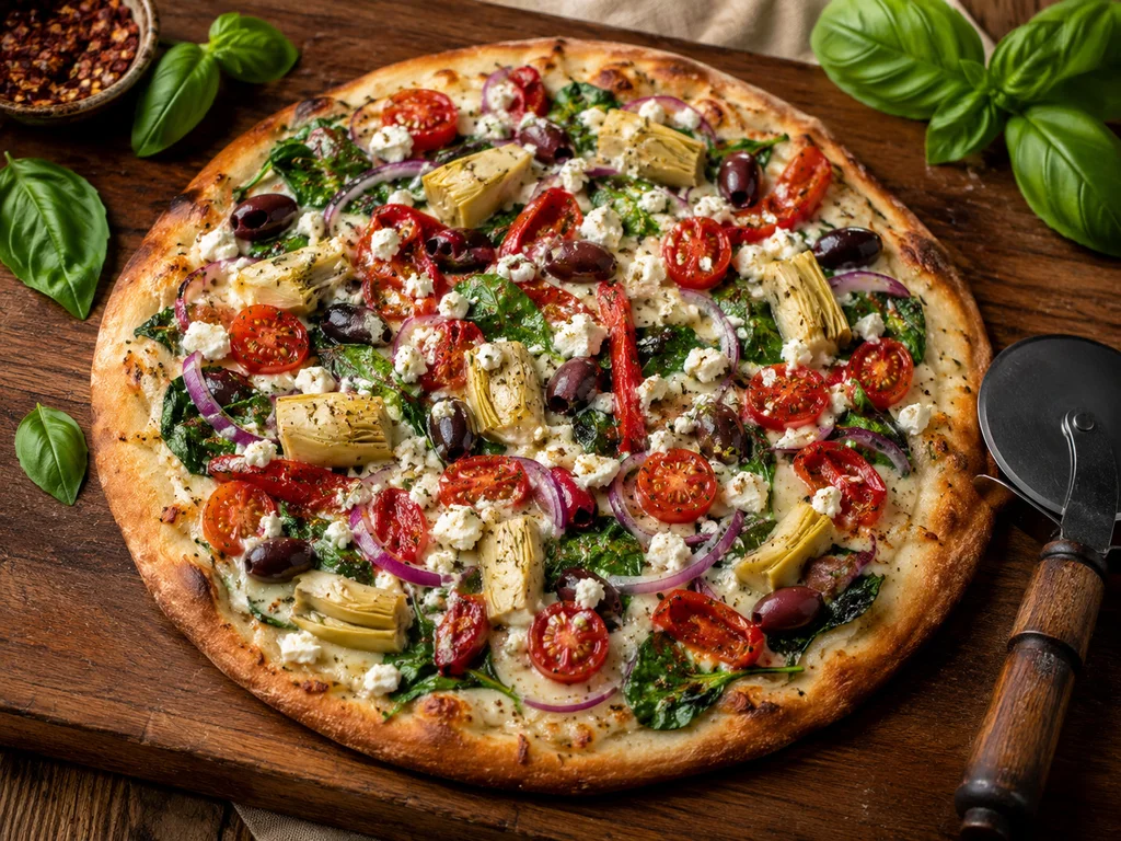 Mediterranean Vegetable Pizza