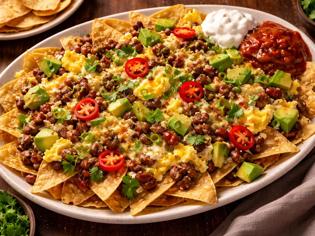 Loaded Breakfast Nachos