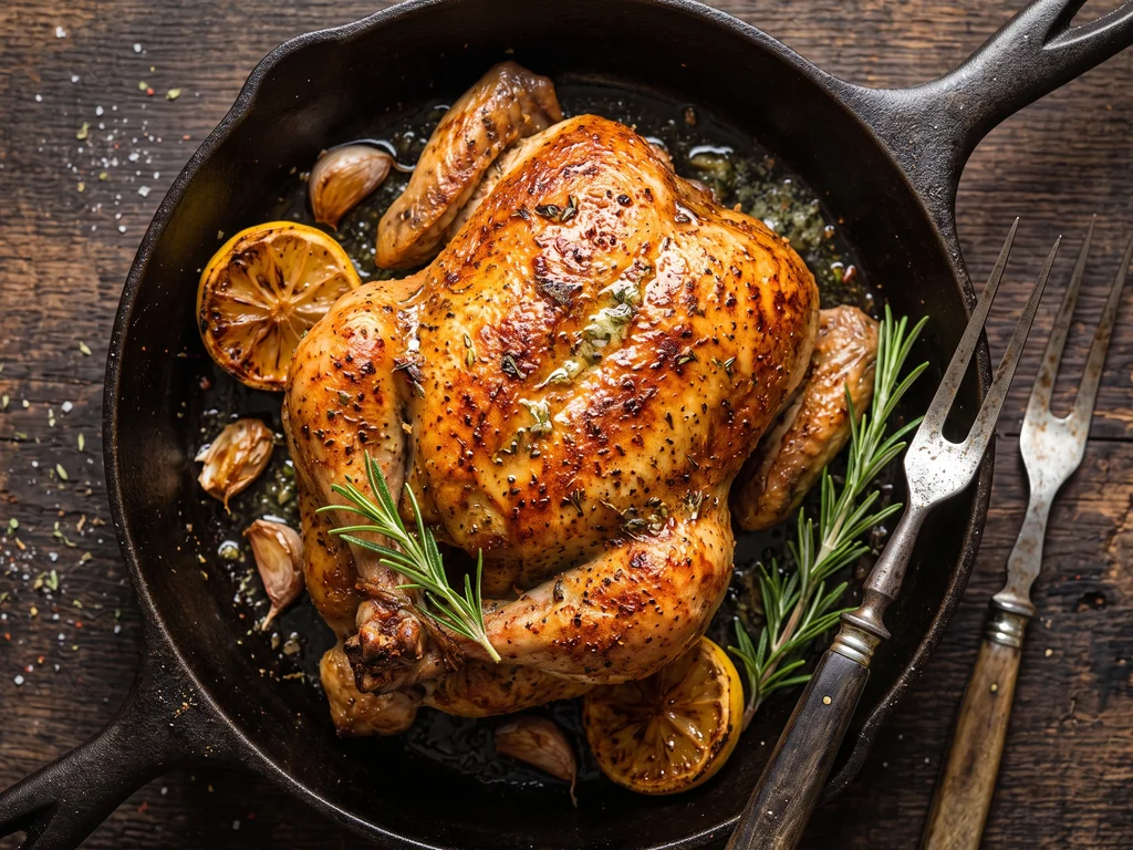 Herb-Butter Roasted Chicken