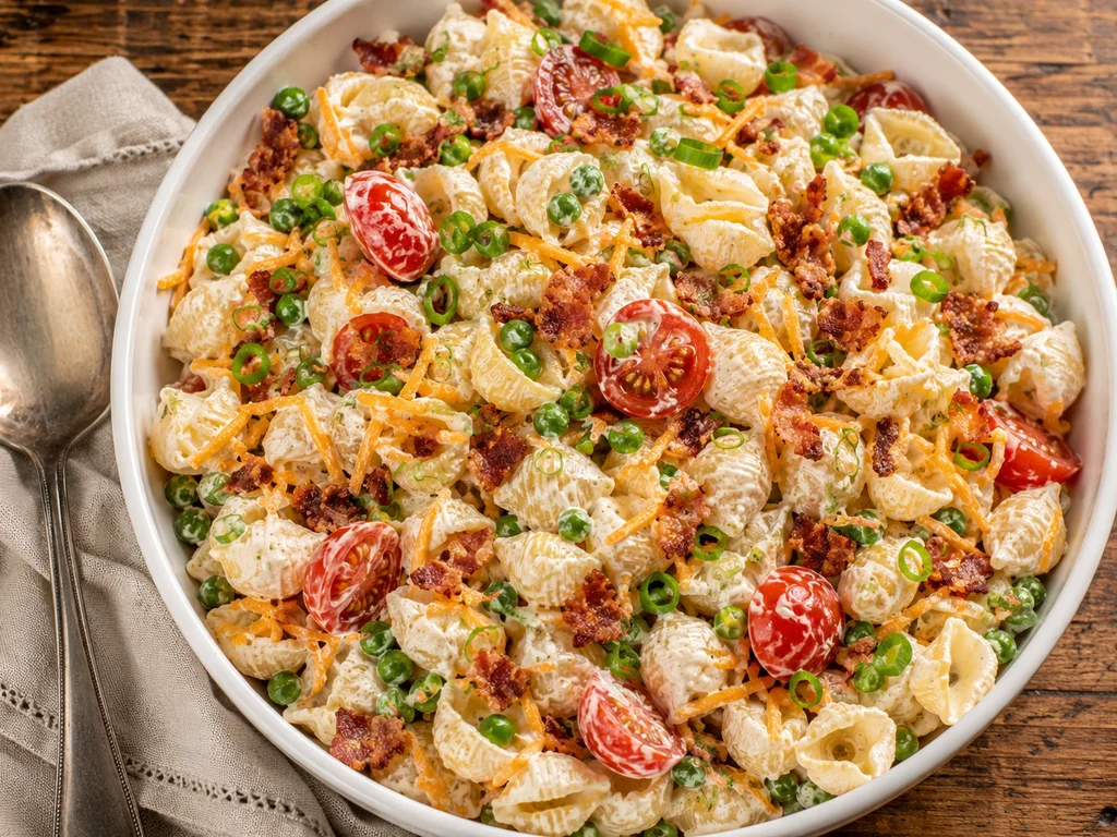 Creamy Bacon Ranch Pasta Salad