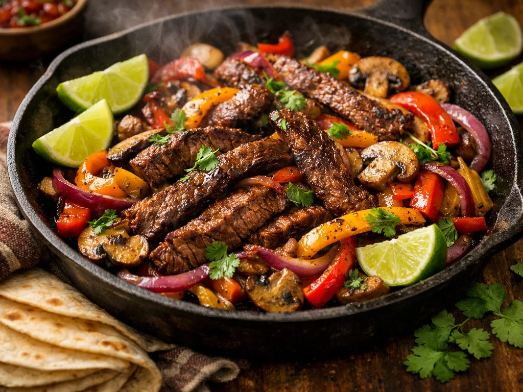Quick Steak Fajitas