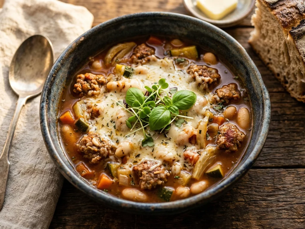 Minestrone Soup with Sausage
