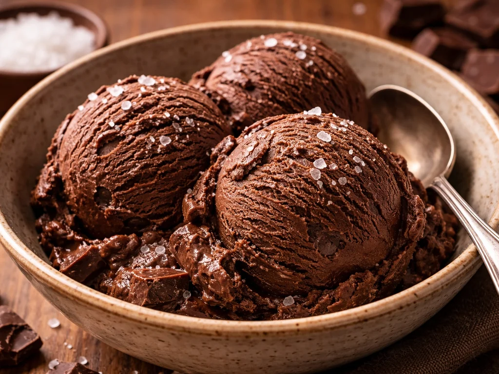 Rich Chocolate Sea Salt Ice Cream