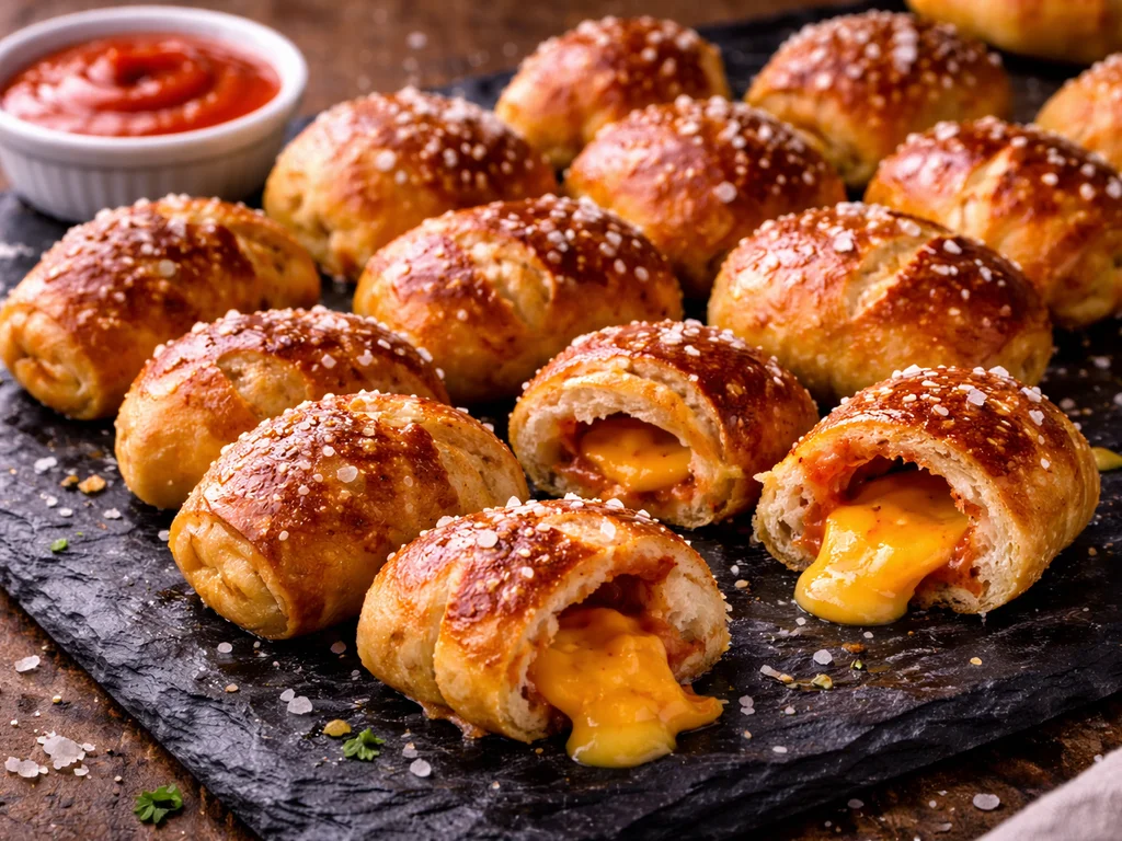 Spicy Cheddar Pretzel Bites
