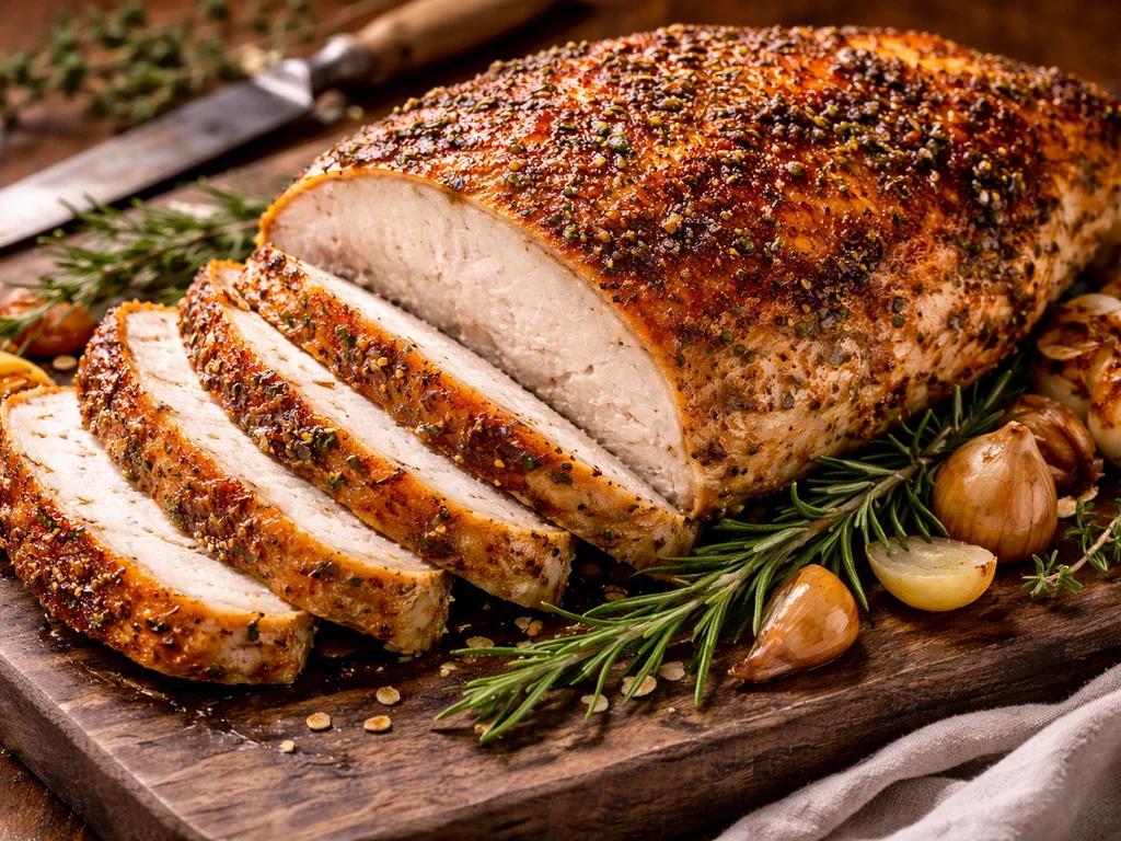 Herb-Crusted Oven Roasted Turkey Breast