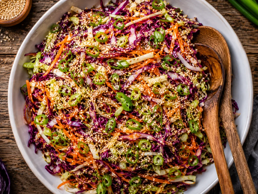 Sesame-Soy Slaw