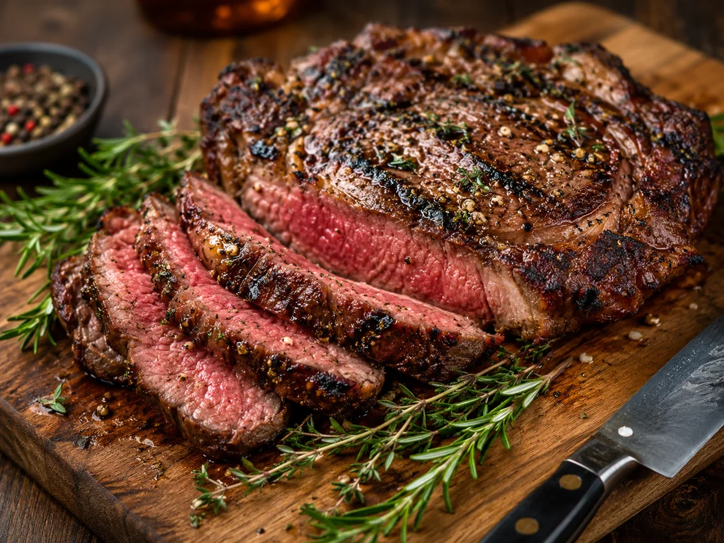 Cast-Iron Flank Steak with Chimichurri and Grilled Summer Squash