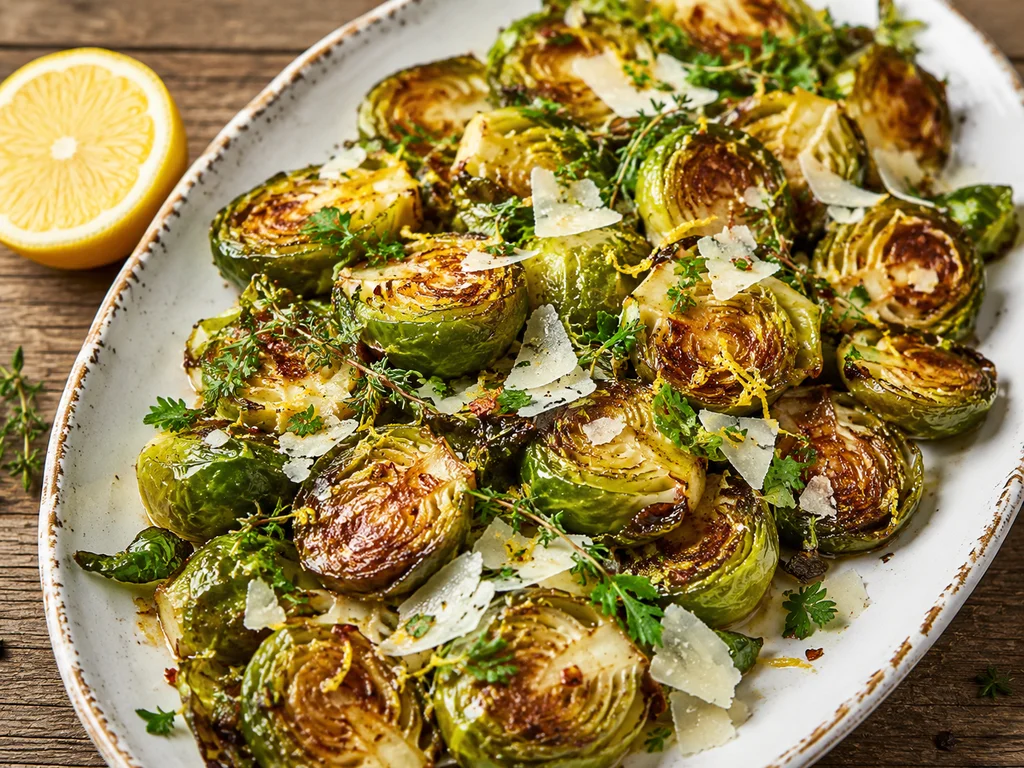 Lemon-Parmesan Brussels Sprouts