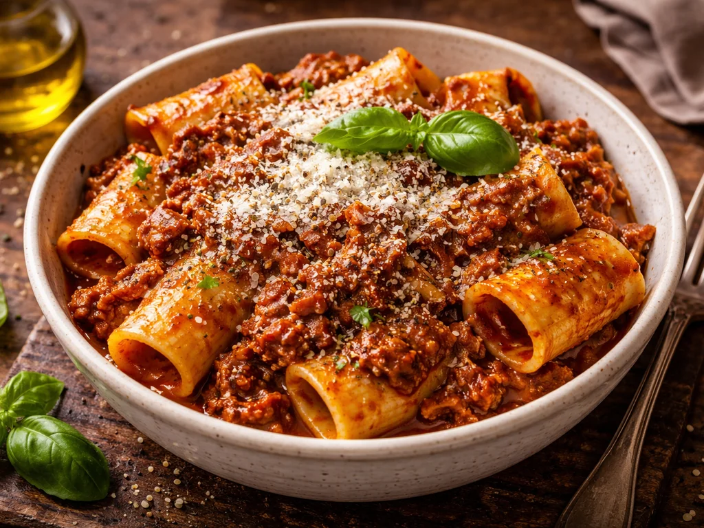 Hearty Paccheri with Neapolitan Ragù