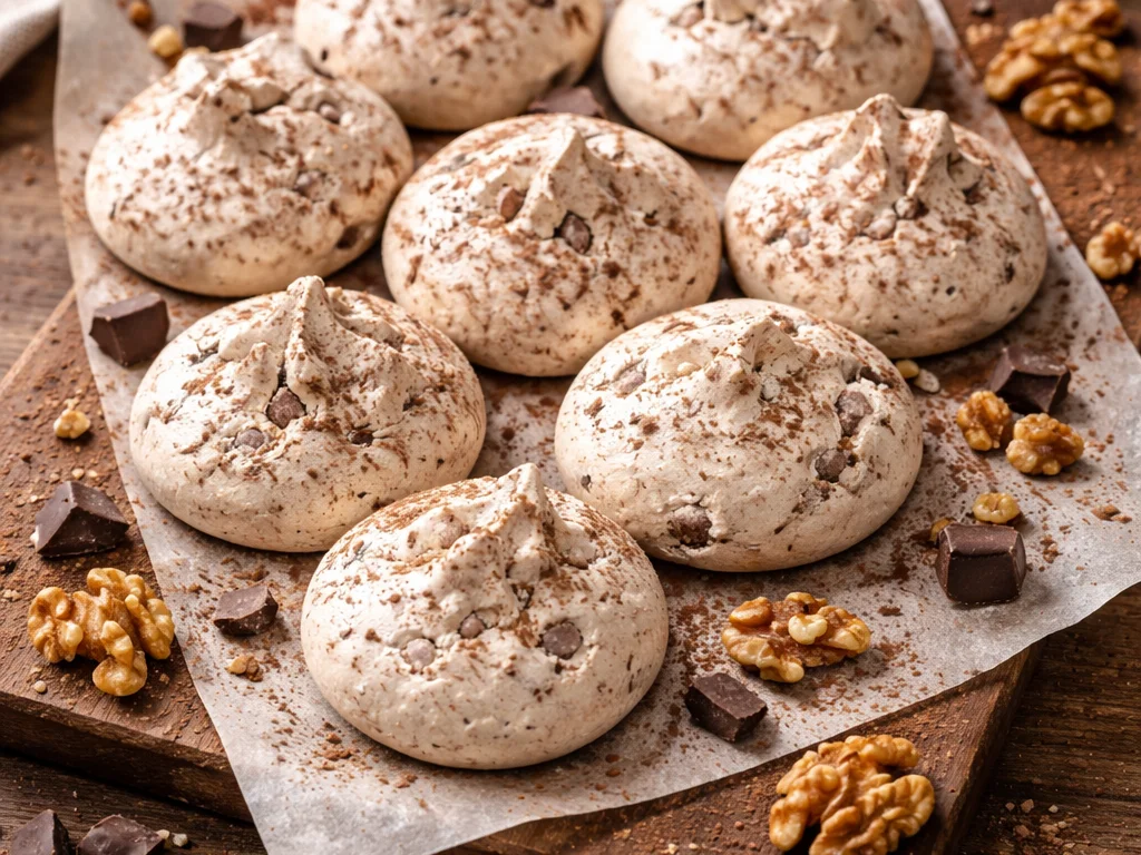 Bittersweet Chocolate Walnut Clouds