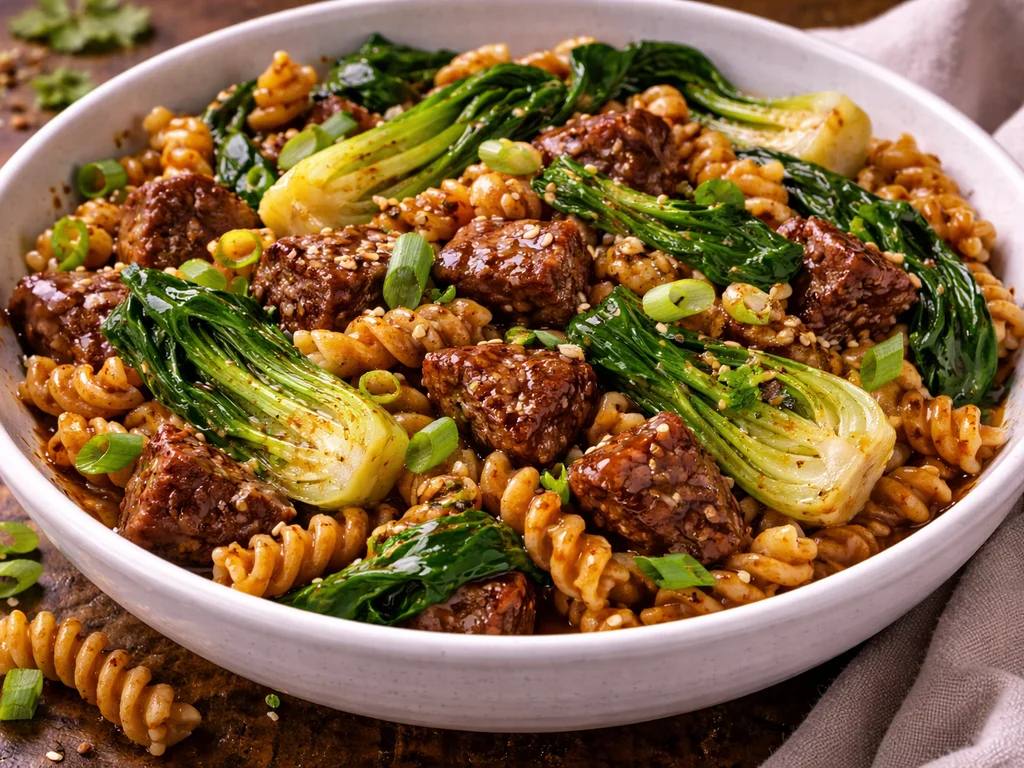 Wagyu Beef & Bok Choy Umami Pasta