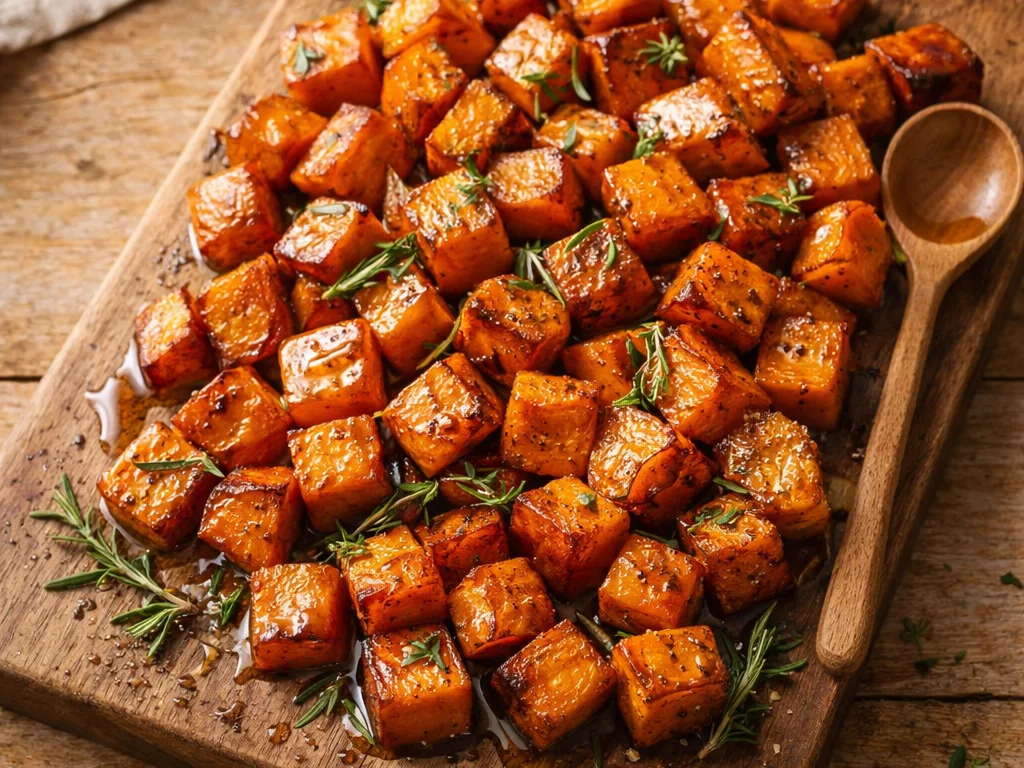 Roasted Sweet Potatoes with Cinnamon