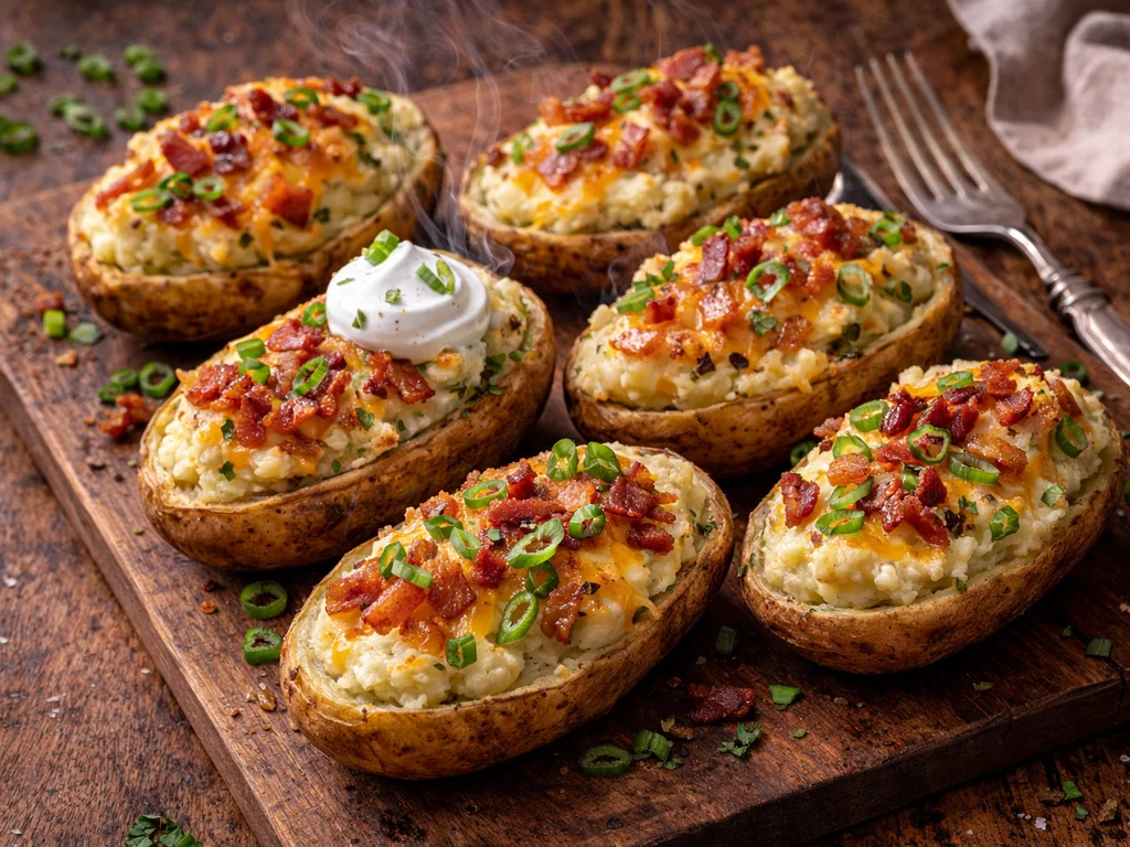 Loaded Twice-Baked Potatoes