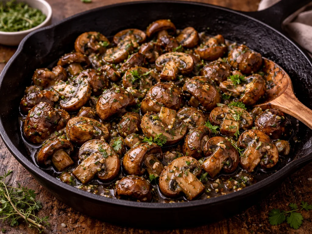 Garlic Butter Sauteed Mushrooms