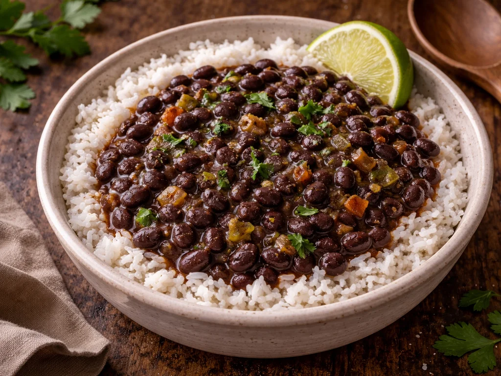 Cuban-Style Black Beans and Rice