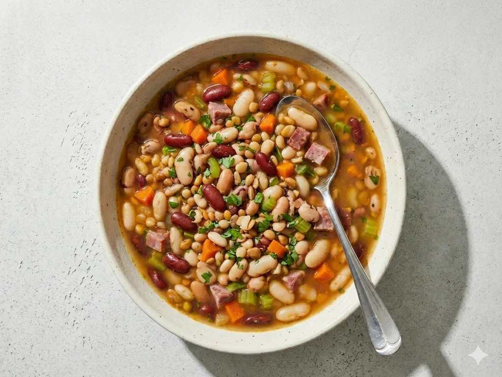 Instant Pot Ham and Bean Soup