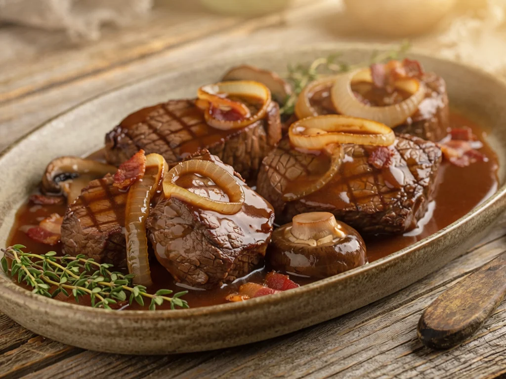 Savory Steaks and Gravy