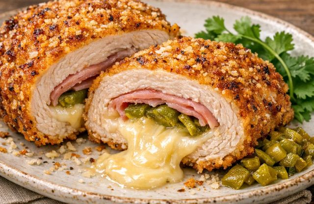 Smoky Green Chile Cordon Bleu