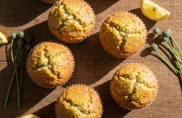 Bright Lemon Poppyseed Muffins