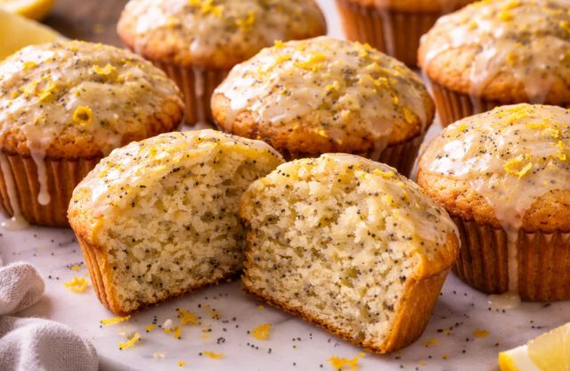 Bright Lemon Poppyseed Muffins