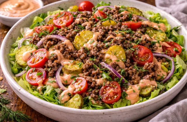 Easy Burger Bowl