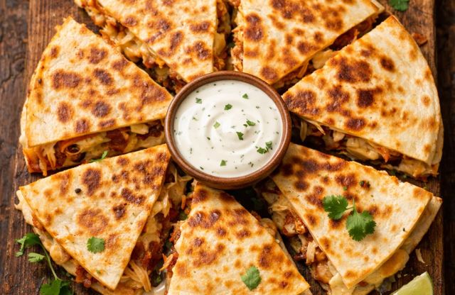 Crispy Chicken Bacon Ranch Quesadilla