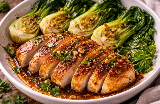 Easy Chicken & Baby Bok Choy Recipe