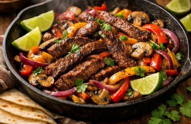 Quick Steak Fajitas