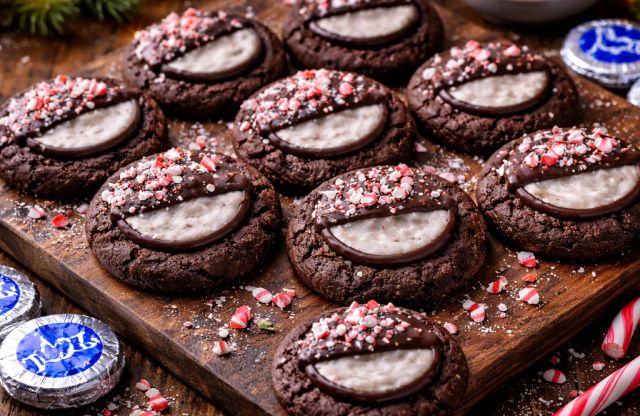 Festive Peppermint Patty Cookies