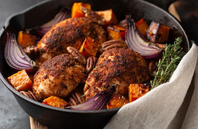 Cajun Chicken and Sweet Potatoes