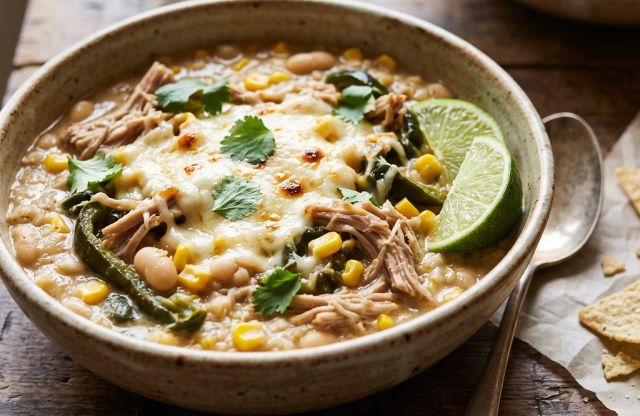 Slow-Cooked Pork Carnitas and Poblano White Chili