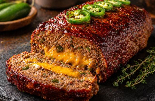 Spicy Jalapeño Cheddar Meatloaf