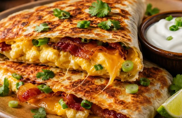 Loaded Breakfast Quesadilla