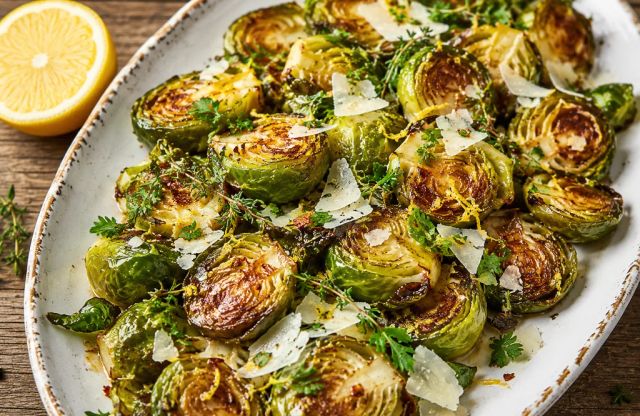 Lemon-Parmesan Brussels Sprouts