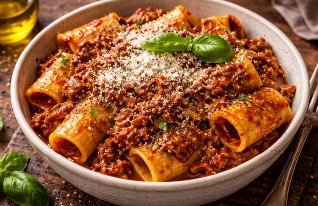 Hearty Paccheri with Neapolitan Ragù