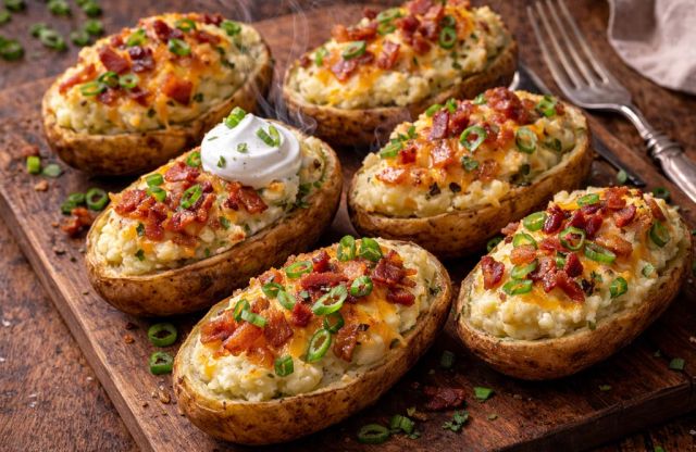 Loaded Twice-Baked Potatoes