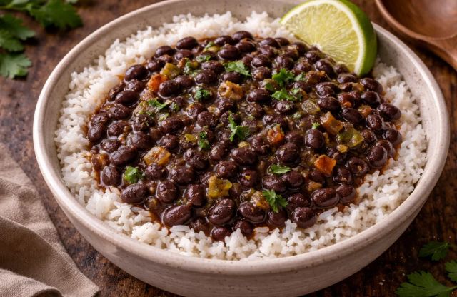 Cuban-Style Black Beans and Rice