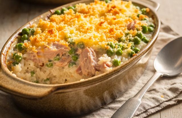 Creamy Tuna Rice Casserole
