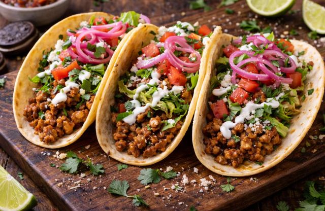Smoky Ground Turkey Tacos